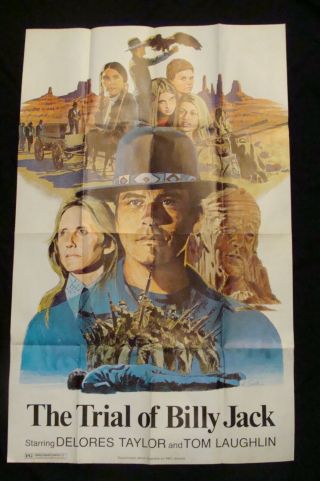 Trial Of Billy Jack Movie Poster Tom Laughlin One Sheet