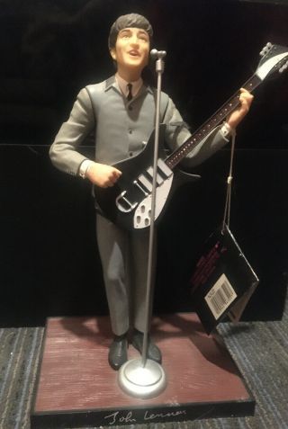 Beatles John Lennon Figure 10 " Figurine 1991 Apple Corp Hamilton Gifts,  Stand