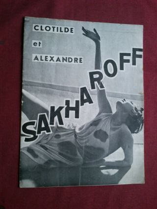 Rare 1941 Clotilde And Alexandre Sakharoff Dance Portugal Theatre Programme