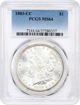 1883 - Cc $1 Pcgs Ms64 - Morgan Silver Dollar