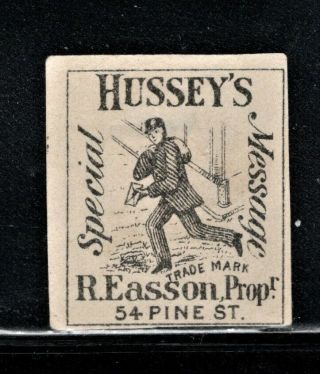 Hick Girl - U.  S.  Local Post Stamp Sc 87l72 Hussey 