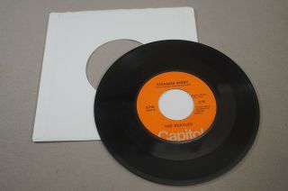 Vintage 45 Rpm Record - The Beatles Yellow Submarine / Eleanor Rigby