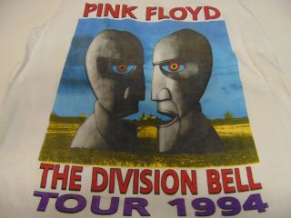 Rock T Shirt Vintage Pink Floyd The Division Bell Tour 1994 90s Size Large