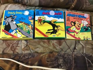 Mighty Mouse,  Heckle And Jeckle And Deputy Dawg 8 Mm Movies