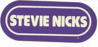 Wrif Stevie Nicks Bumper Sticker - Rock & Roll Hall Of Fame