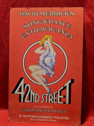 " 42nd Street " Broadway Theatre Poster From Winter Garden Theater