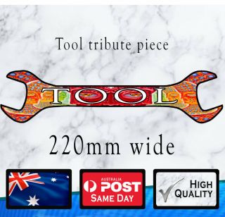 Tool Band Tribute Sticker Spanner 200mm Wide.