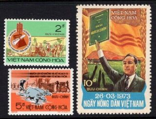 South Vietnam,  Sc.  448 - 450,  Farmer 