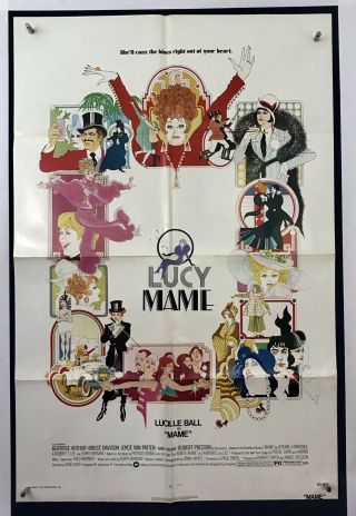 Mame Movie Poster (fine) One Sheet 1974 Lucille Ball Beatrice Arthur 4091