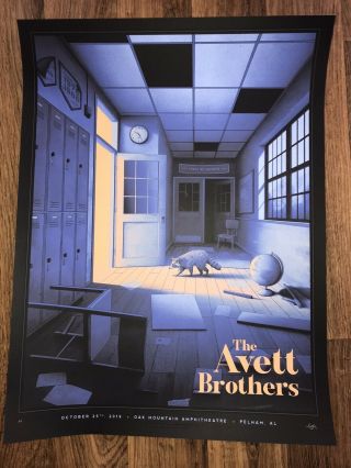 The Avett Brothers Pelham Al Oct 25th 2019 Poster Screen Print Ap Signed 50 Made