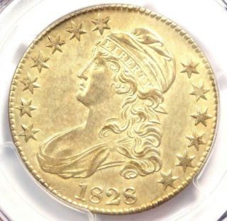 1828 Capped Bust Half Dollar 50c - Certified Pcgs Au Details - Rare Coin
