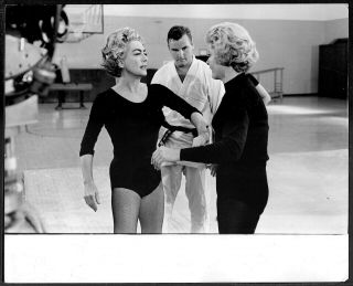 Joan Crawford 1963 Candid Promo Press Photo Learning Karate