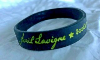 Avril Lavigne " Goodbye Lullaby " Promo Silicon Rubber Bracelet Rare