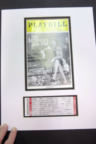 Picture Framing Mat Custom Order Playbill Mat With 2 Tickets 12x16 Sismilin