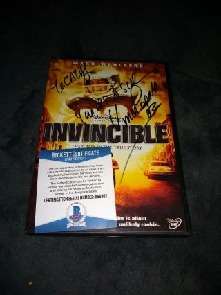 Vince Papale Autographed Dvd Invincible Beckett Certified