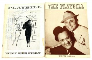 2 Vintage Playbills Winter Garden York West Side Story 