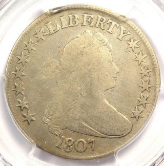 1807 Draped Bust Half Dollar 50c Coin - Certified Pcgs G6 - Rare Coin