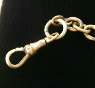 ANTIQUE VICTORIAN GOLD FILLED 1872 POCKET WATCH CHAIN FOB 3