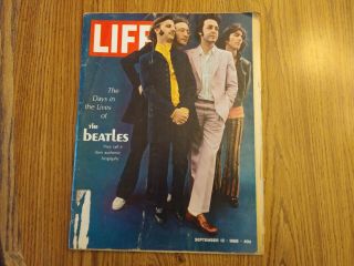 The Beatles on covers of Life magazines 1964 & 1968 very good complete 2