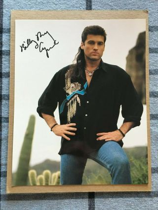 Vintage Billy Ray Cyrus Autographed 8 X 10 Photo From Wosu 34 Pbs Tv