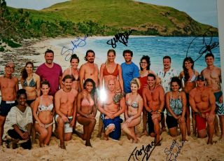 Survivor Game Changers Cast Autographed 8x10 Photo Signed By 5 Including Sandra
