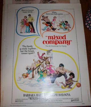 Rare Marquee Rolled Movie Poster Mixed Company 1974 United Artists