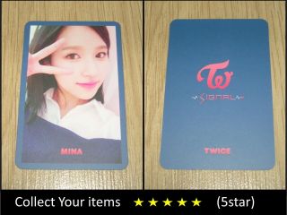 Twice 4th Mini Album Signal Blue Mina A Official Photo Card