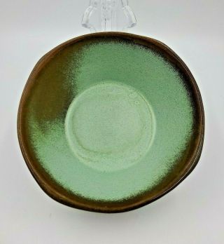 Vintage Frankoma Pottery Prairie Green Plainsmen Bowl 5xl