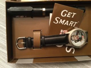 1994 Vintage Get Smart Nick At Nite Fossil Watch And Pen