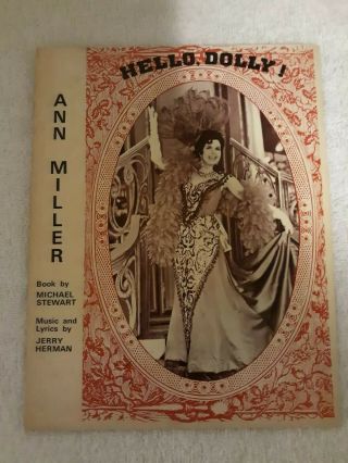 Autographed Ann Miller " Hello Dolly " Program