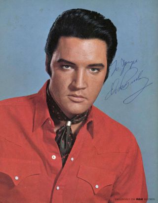 Elvis Presley Vintage Signed 8x10 Photo Autographed Reprint