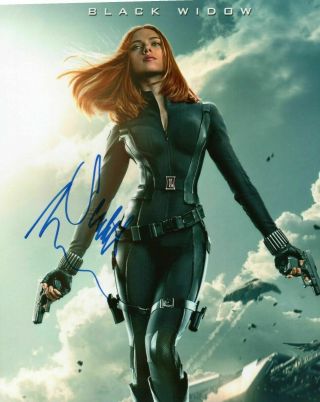 Scarlett Johansson Autographed Signed 8x10 Photo (black Widow) Reprint