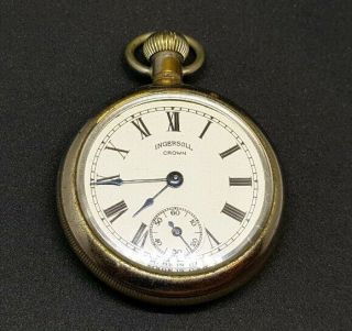 Antique Pocket Watch By Ingersoll Made In Usa 1914
