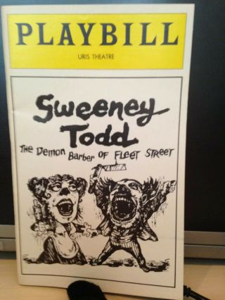 Playbill Sweeney Todd Uris Theatre May 1979 Lansbury & Cariou
