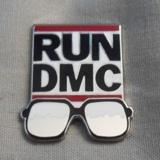 Run Dmc Enamel Pin Badge.  Hip - Hop,  Def Jam,  Beastie Boys,  Eminem