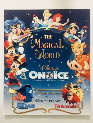 Disney On Ice Souvenir Program The Magical World Of Disney Feld Entertainment