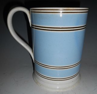 Antique Mochaware Mocha Softpaste Large Mug Blue 1815 2