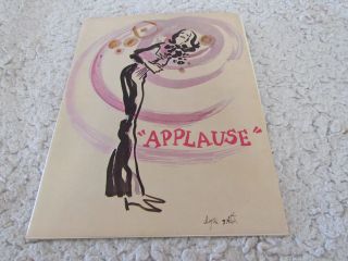 Applause Vintage Program - Phoenix Star Theater - Lauren Bacall - Don Chastain