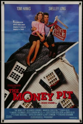 The Money Pit (1986) - Movie Poster - Tom Hanks - Shelley Long