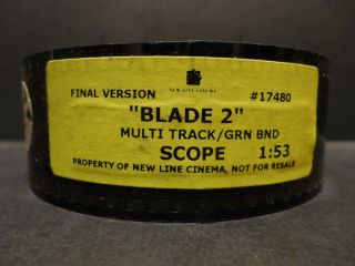 Blade 2 2002 35mm Movie Trailer Film Cells Collectible 1min 53sec Scope