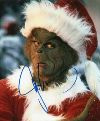 Jim Carrey Autographed Signed 8x10 Photo (the Grinch) Reprint