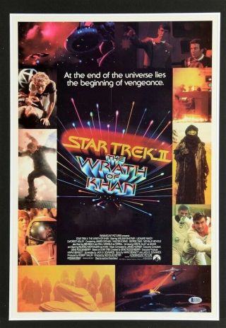 Star Trek Ii Rare Rolled Regular Style Mini Movie Poster 1982