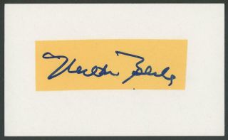 Milton Berle Autograph Cut (comedian/actor - Signed)