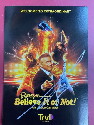 Ripley’s Believe It Or Not Signed Card BRUCE CAMPBELL 2019 SDCC San Diego Comic 3