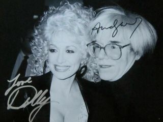 Andy Warhol / Dolly Parton Autographed Signed 8x10 Photo Reprint