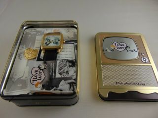 I Love Lucy 50th Anniversary Watch By Fossil In Tin Box In The Box