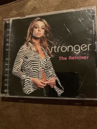 " Stronger " Remixes Us Cd By Britney Spears (2000) Rare Oop Oops I Did It Again