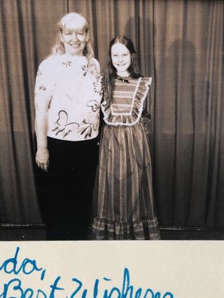 Vintage Erin McDonough Signed Photo Autographed Mary Walton LHOTP Little House 3