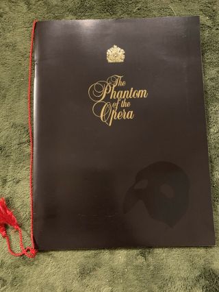 The Phantom Of The Opera Official Program W/ Cast List And Playbill 1998