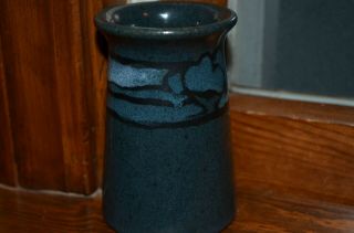 PAUL REVERE POTTERY SATURDAY EVENING GIRL SIGNED VASE DECORATED TREES & CLOUDS 3